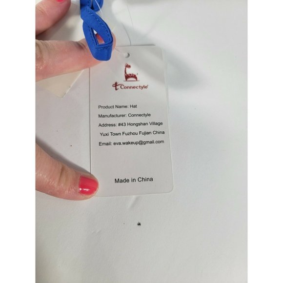 NWT Full Protection Coverage Hat Blue One Size Adjustable Connectyle UPF 50+ - Picture 4 of 11